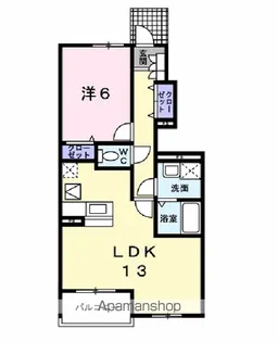 ツイン タウン 白石坂 Ⅳ【1階】の間取り