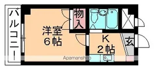 ジュネス本町【302号室】の間取り