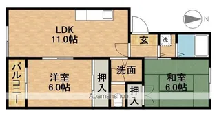 上島キャステール【3階】の間取り