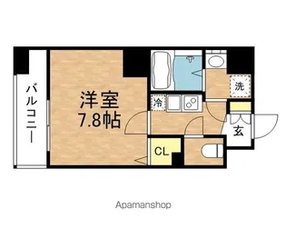 ブライズ神楽坂【3階】の間取り