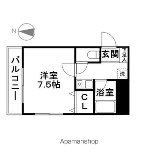 WEST1【302号室】の間取り