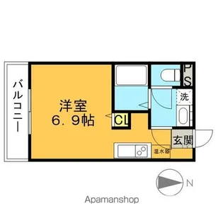 GOOD LUCK【205号室】の間取り