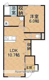 ライフスタイル長尾【1階】の間取り
