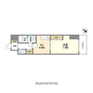 オーキッドレジデンス板橋【3階】の間取り