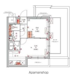 ハーモニーレジデンス池袋ウエスト【*507号室】の間取り