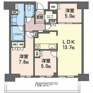 グランドメゾン新梅田タワーザ・クラブレジデンス【32階】の間取り