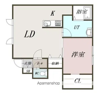 カラン・ションテ【1階】の間取り