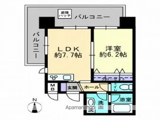 ハアラン高柳【6階】の間取り