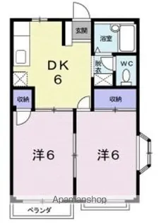エルディム瀬戸B【201号室】の間取り