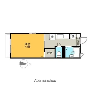 メルベーユ【201号室号室】の間取り