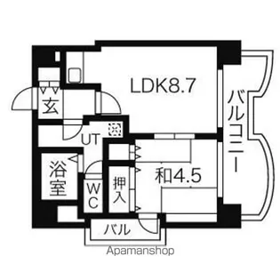 札幌ビオス館【8階】の間取り