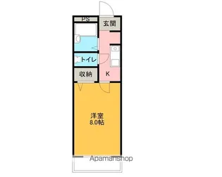 コーポソレイユ【103号室】の間取り