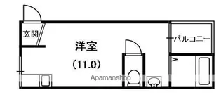 清水ハイツ【2階】の間取り