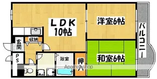 るみなすみくに【402号室】の間取り