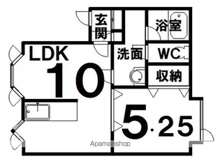 CASTLE M・KⅢ【1階】の間取り