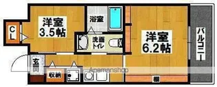 少林寺西エヌエムトラントトワ【6階】の間取り