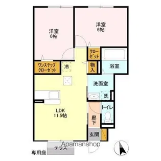 ソフィアコート 壱番館【1階】の間取り