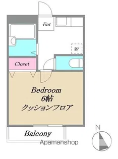 サンセイハイツ【203号室】の間取り