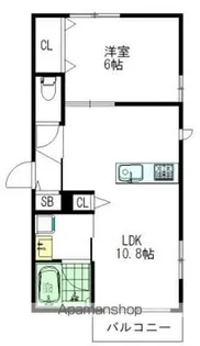 ULM 武蔵野【203号室】の間取り