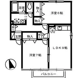 リジェール東山崎 B棟【2階】の間取り