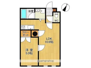 クラッシー新町倶楽部【310号室】の間取り