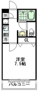 ヒルズトレビ【215号室】の間取り