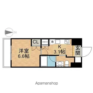 シエルブルー栄【8階】の間取り