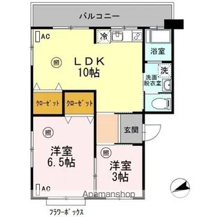 アーバン宮地【3階】の間取り