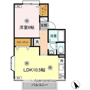 ルマージュ B【2階】の間取り