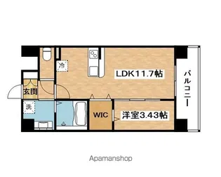 WORVE吹田江坂【4階】の間取り