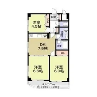 メルクマール【4階】の間取り