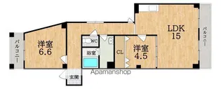 サニーサウス【3階】の間取り