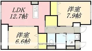 2LDKの間取り画像