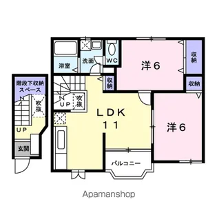 サンクレストⅢ【2階】の間取り