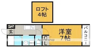 レジデンス石橋【2階】の間取り