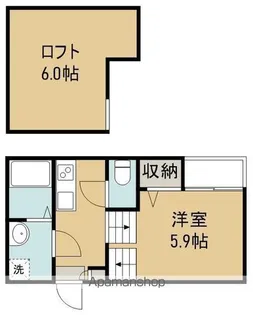 ハーモニーテラス新田Ⅱ【1階】の間取り