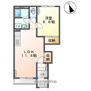 スターテラスB【1階】の間取り