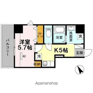 アイリス大森【8階】の間取り