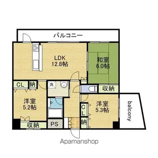 アインス巽【3階】の間取り