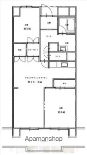 ビレッジハウス高美が丘タワー1号棟【4階】の間取り