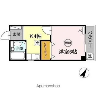 フジミハイツ【2階】の間取り