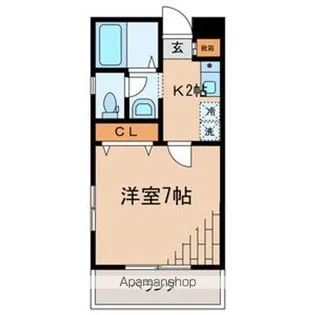 1Kの間取り画像