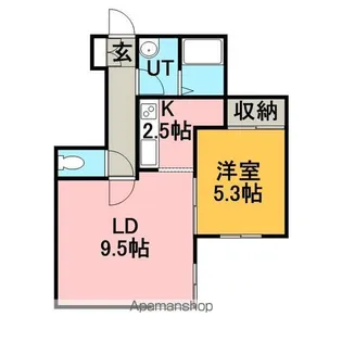 サンテラス星置西【101号室】の間取り