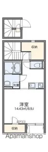 レオネクストルーエ キフネ【203号室】の間取り