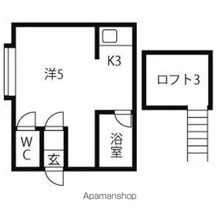 ソニア56B【104号室】の間取り