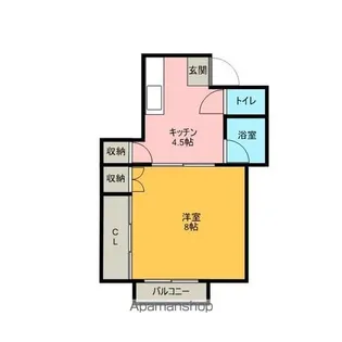 中山マンション【3階】の間取り