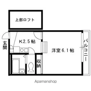 レオパレス異人館【303号室】の間取り