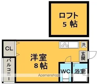 モンシャンブル【2階】の間取り