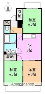 メゾン富士岡【1階】の間取り