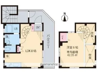 ヴェルジュール阿佐ヶ谷【3階】の間取り